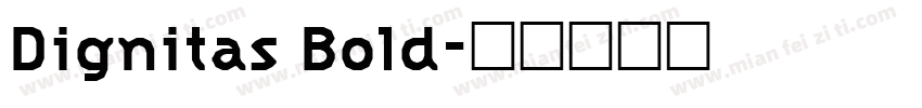 Dignitas Bold字体转换